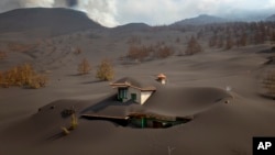 Наслідки виверження вулкану Кумбре-В'єха на острові Ла-Пальма у 3-D зображеннях