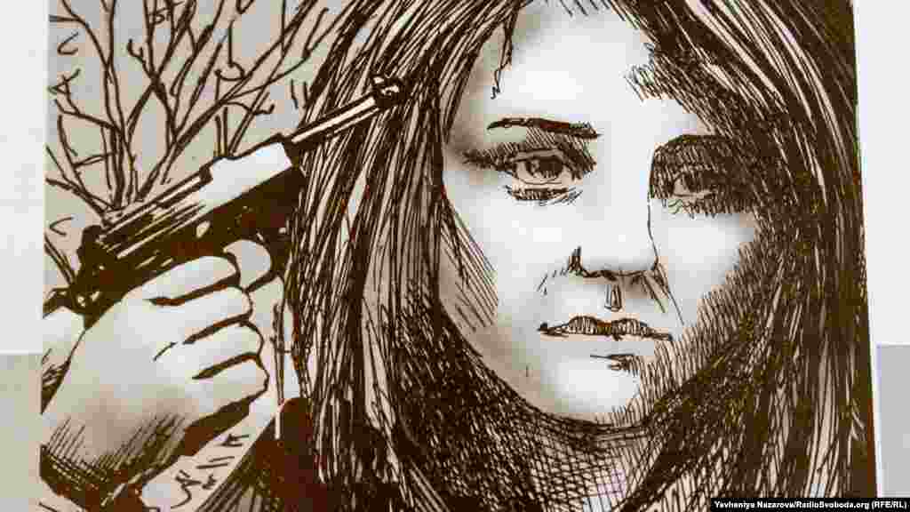 «Вона також вирішила вчинити самогубство, але цей постріл, який вона зробила в голову, був нелетальний, і вона вижила. Її знайшли і врятували, доволі довго вона перебувала в шпиталі. Під постійною охороною. Її вилікували, аби зробити відкритий показовий суд над «бандитизмом», над бандерівцями, над повстанцями», – розповідає Леонід Бицюра  