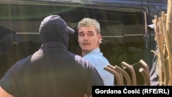 Privođenje Boža Vasovića u Zemunu, 30. jun 2025.