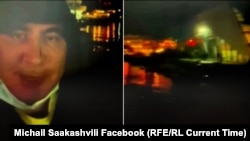 Скріншот із відео, поширеного Саакашвілі 1 жовтня
