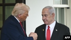 Predsjednik SAD-a Donald Trump i izraelski premijer Benjamin Netanyahu u Washingtonu, 7. april