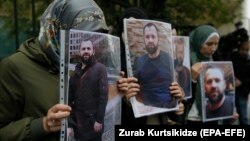 Грузия, митинг у посольства Германии в Тбилиси после убийства Зелимхана Хангошвили, 10 сентября 2019 г.