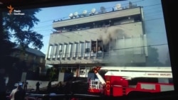 У Києві горіло приміщення телеканалу «Інтер» (відео) У Києві горіло приміщення телеканалу «Інтер» (відео)