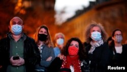 Церемония прощания с Самюэлем Пати, Париж, 21 октября 2020 года