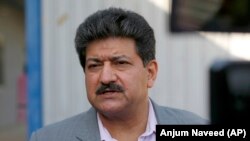 Pakistani journalist Hamid Mir on June 1.