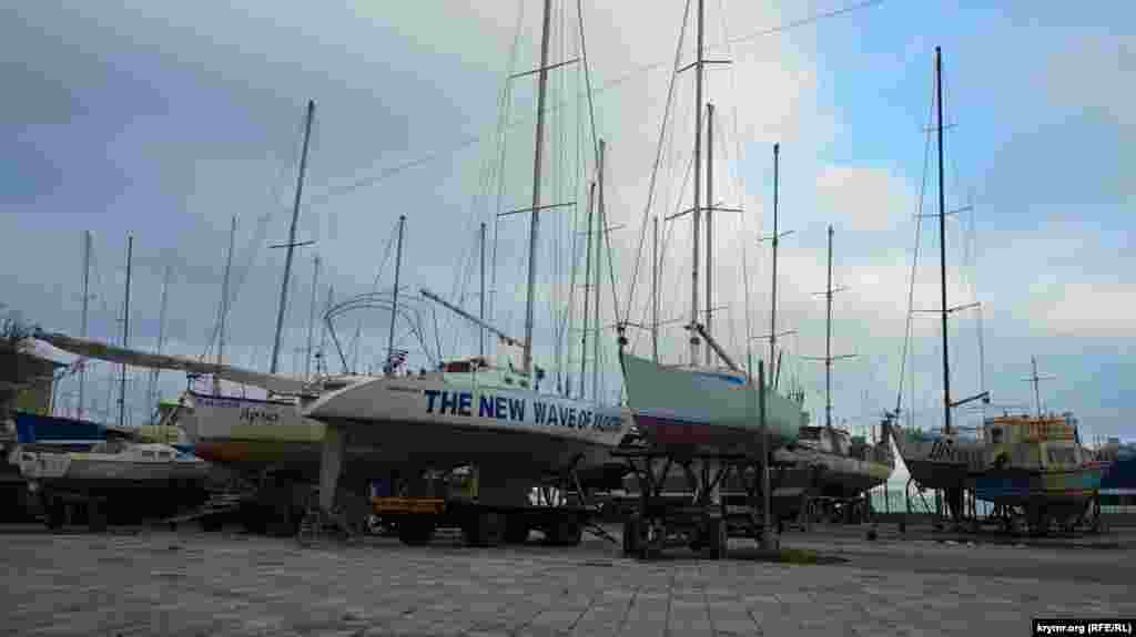 Все евпаторийские яхты «зимуют» только на берегу