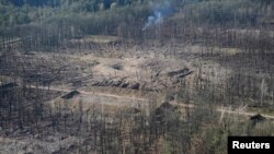 Територія військової бази після недавніх масових вибухів на Вінниччині, 29 вересня 2017 року