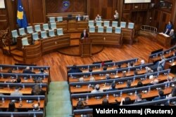 Dimal Baša pred poslanicima u govoru nakon izbora