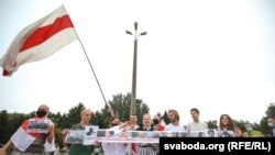 Пикет Тихановской в Минске, 19 июля 2020 года
