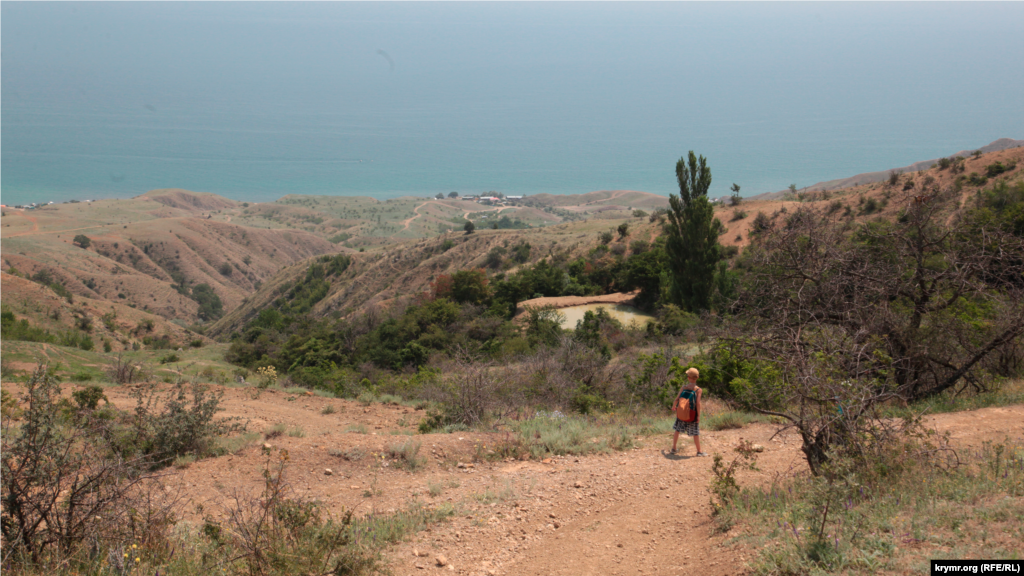Обильные дожди наполнили ставок у родника до краев. В прошлом году из-за сильной засухи от него оставалась лишь маленькая лужа, кишащая жабами 