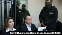 Засідання з обрання запобіжного заходу колишньому народному депутатові від фракції «Народний фронт» Миколі Мартиненку. Київ, 21 квітня 2017 року