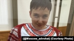 Надежда Савченко на суде в Донецке Ростовской области (17 декабря 2015 года)