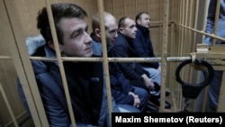 Полонені українські військові на суді в Москві, Росія, 15 січня 2019 року