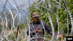 «Граница» между Грузией и сепаратистским регионом «Южная Осетия». Иллюстрационное фото