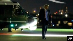 Donald Tramp pri odlasku iz Kanade, 16. juna 2025.