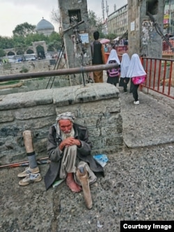 A photo taken during the young journalist's walks through Kabul after it was captured by the Taliban.