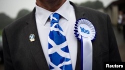 Кампания за независимость Шотландии в сентябре 2014 года