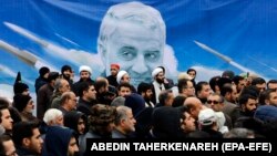 Антиамериканський протест у Тегерані після вбивства генерала Касема Солеймані, 4 січня 2020 року