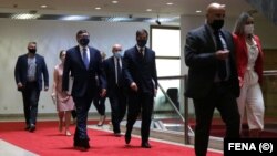 Ambasador Eric Nelson i zamjenik pomoćnika američkog državnog sekretara Matthew A. Palmer tokom posljednje posjete BiH, septembar 2020