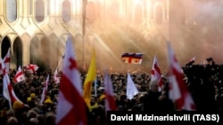 Протест оппозиции в Тбилиси
