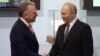 Russian President Vladimir Putin shakes hands with US President Donald Trump's envoy Steve Witkoff during a meeting in Saint Petersburg on April 11.