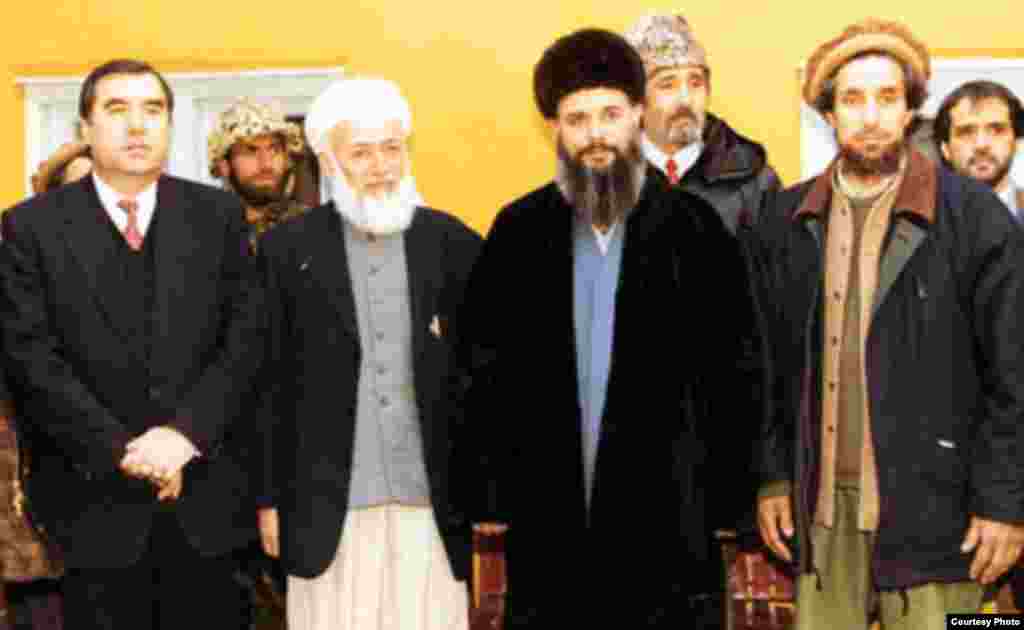 Эмомалӣ Раҳмон, Бурҳонуддин Раббонӣ, Абдуллоҳи Нурӣ ва Аҳмадшоҳи Масъуд