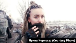 Військовий медик, розвідниця Ярина Чорногуз на передовій, грудень 2019 року