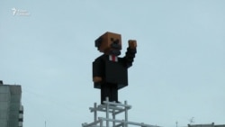 Пиксельный Ленин в Красноярске Пиксельный Ленин в Красноярске