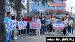 Protest u Gračanici, Kosovo, 22. aprila 2025.