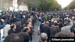 عکس مربوط به یکی از اعتراضهای گذشته در شهر تبریز است.