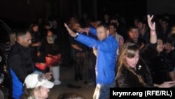 В центре Симферополя, ночь с 21 на 22 ноября 2015 г.