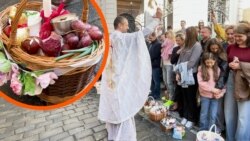 Заполонили центр міста. Як українці в Празі на Великдень освячували паски (відео) Заполонили центр міста. Як українці в Празі на Великдень освячували паски (відео)