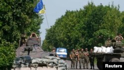 Блокпост на Донеччині біля міста Амвросіївки, 5 червня 2014 рік