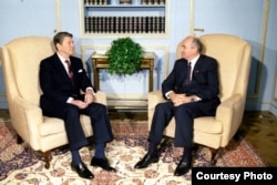 Рейган и Горбачёв в Женеве