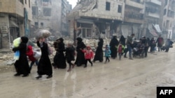 Исход беженцев из Алеппо (13 декабря 2016 г.)
