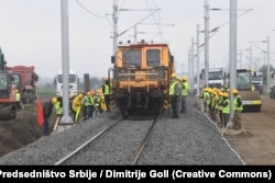 Radovi na izgradnji brze pruge Beograd - Budimpešta, maj 2020.