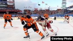 В матче Winter Classic "Филадельфия Флайерс" проиграла "Нью-Йорк Рейнджерс" 2:3
