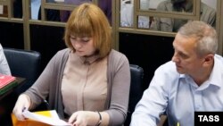 Адвокати Оксана Железняк і Сергій Легостов у Північно-Кавказькому окружному військовому суді, Ростов-на-Дону, Росія. Архівне фото