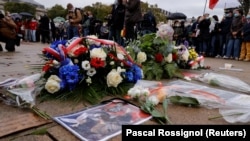 Акция памяти Самюэля Пати, Лилль, Франция, 18 октября 2020 года