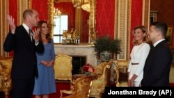 Герцог і герцогиня Кембриджські провели аудієнцію з Президентом України Володимиром Зеленським і першою леді Оленою Зеленською у Букінгемському палаці