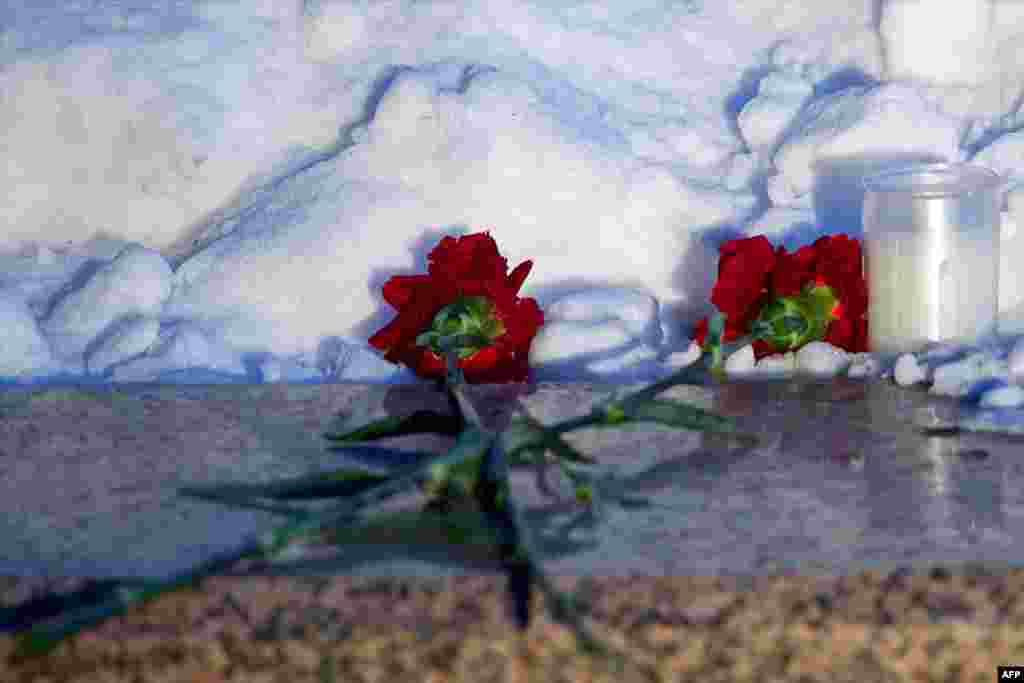 Акция памяти погибших в результате нападения на редакцию Charlie Hebdo. Белоруссия, Минск, 8 января 2015 года