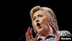Хиллари Клинтон выступает на съезде Демократической партии США (Филадельфия, 25 июля 2016 года)