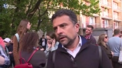 Александр Архангельский на акции возле "Гоголь-центра" Александр Архангельский на акции возле "Гоголь-центра"