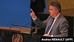 Посол України в ООН Сергій Кислиця під час виступу на екстреному засіданні Генасамблеї ООН. Фото ілюстративне