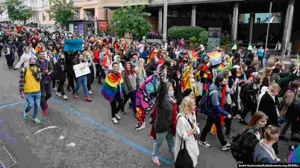 «Марш рівності» розпочався біля Національної опери, пройшов вулицею Володимирською, бульваром Тараса Шевченка, вулицею Терещенківською до станції метро «Площа Льва Толстого», де і завершилася акція. Учасники рухалися центром міста під музику