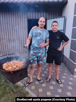 Ілля Горохолінський з татом