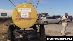 Возле КПВВ Чонгар на админгранице с Крымом