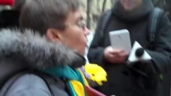 Акция в Петербурге в годовщину "Евромайдана" Акция в Петербурге в годовщину "Евромайдана"