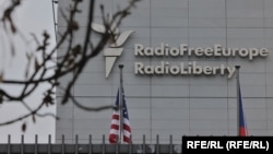 Sediul Radio Free Europe/Radio Liberty (RFE/RL) din Praga. 