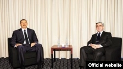 Президенты Ильхам Алиев и Серж Саргсян